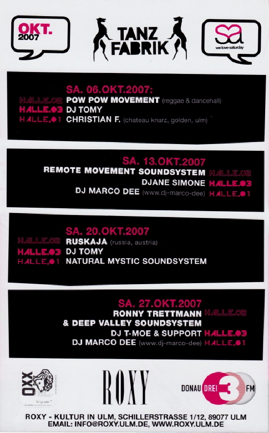 Roxy Oktober 2007